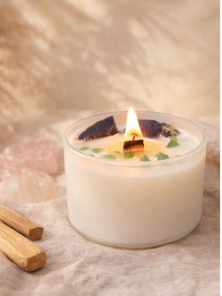 Chakra Crystal Candles - Throat Chakra