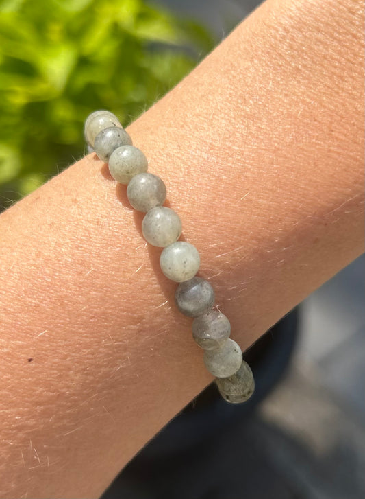 Labradorite Crystal Beaded Bracelet