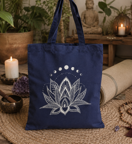 Tote Bag Recycled Cotton Lotus 36 x 40cm