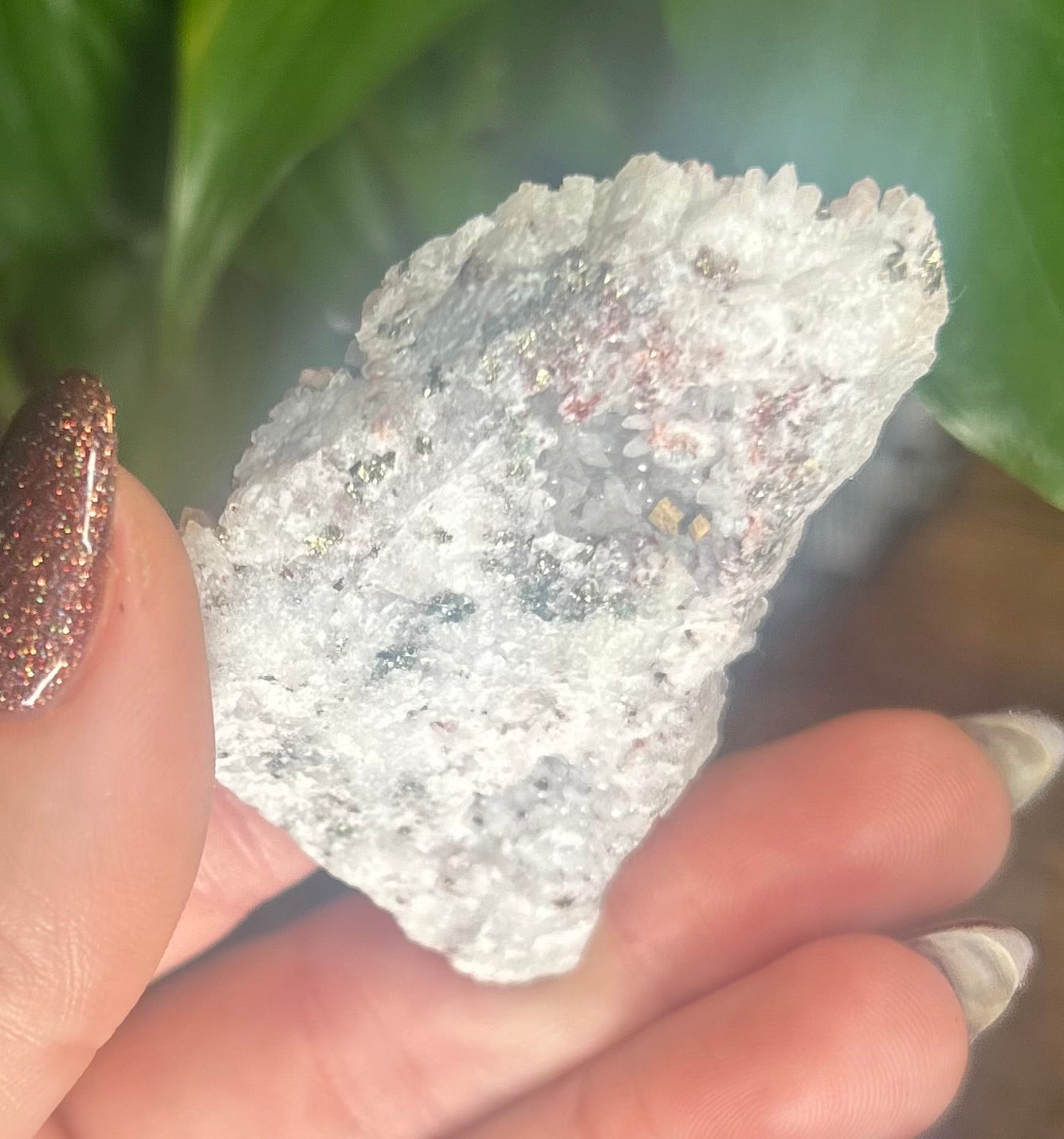 Quartz, Red Quartz, Aura Pyrite Specimen