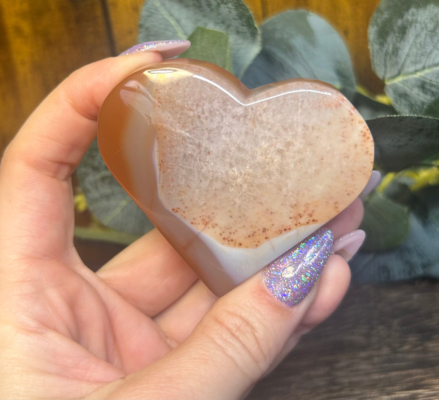 Carnelian Agate Heart