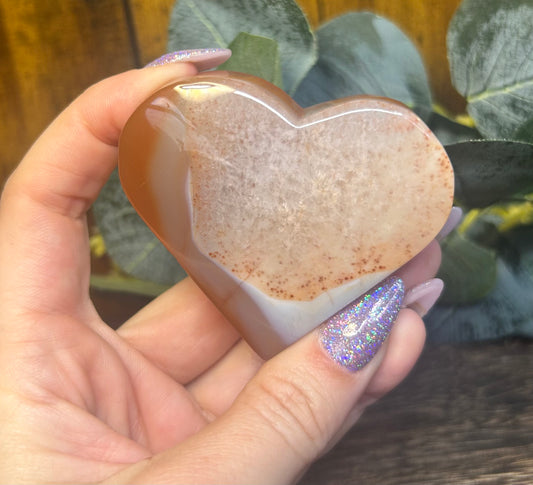 Carnelian Agate Heart