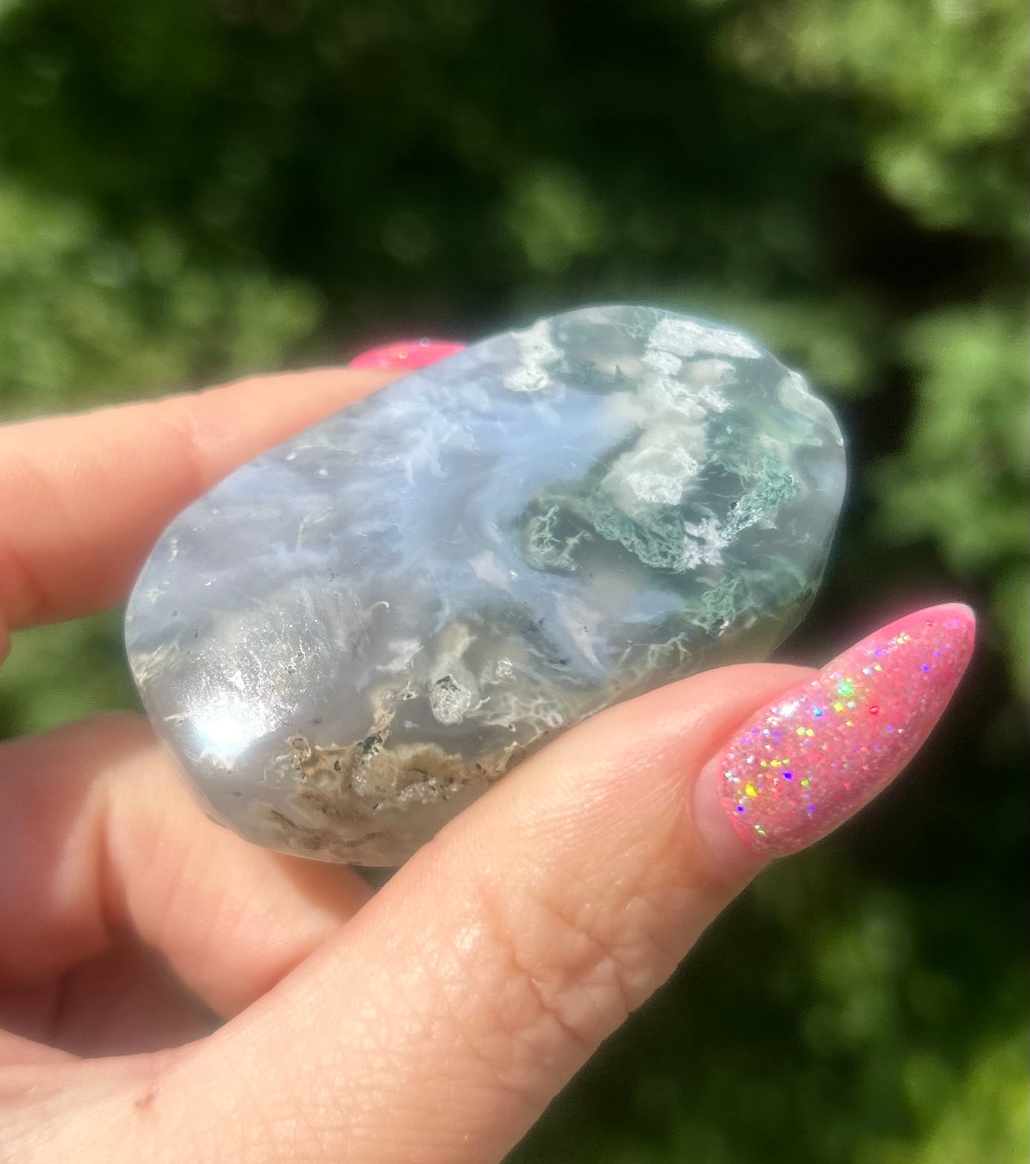 Moss Agate Palmstone