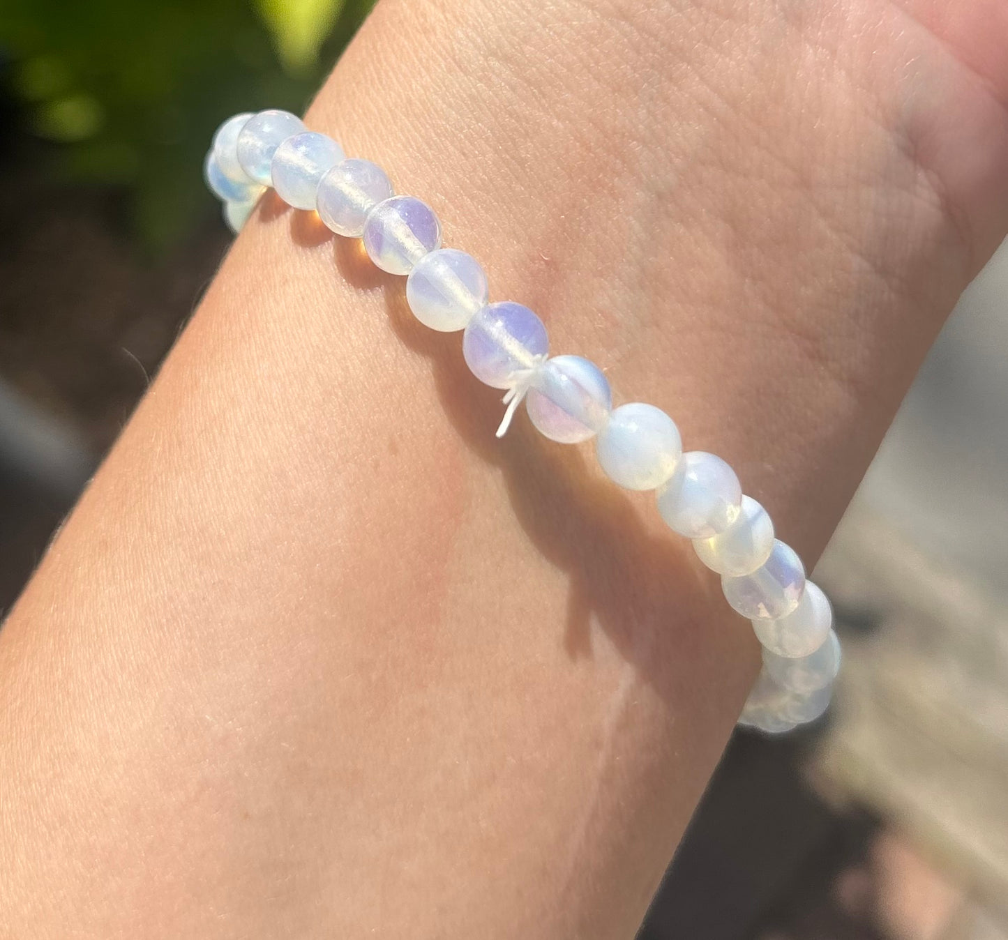 Opalite Crystal Beaded Bracelet