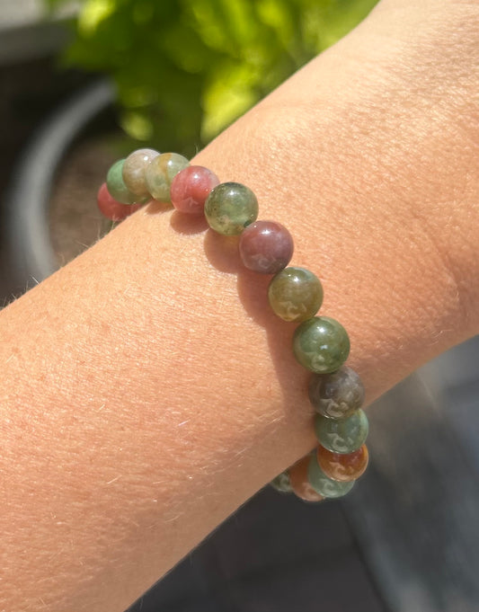 Ocean Jasper Crystal Beaded Bracelet