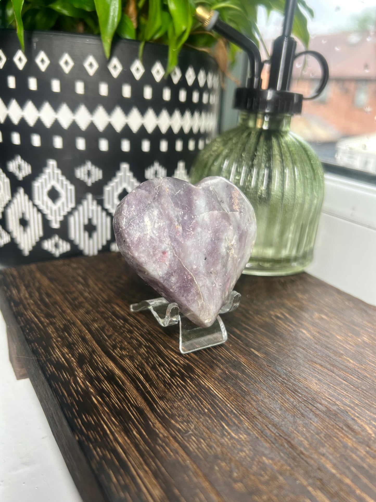Unicorn Crystal Heart Carving