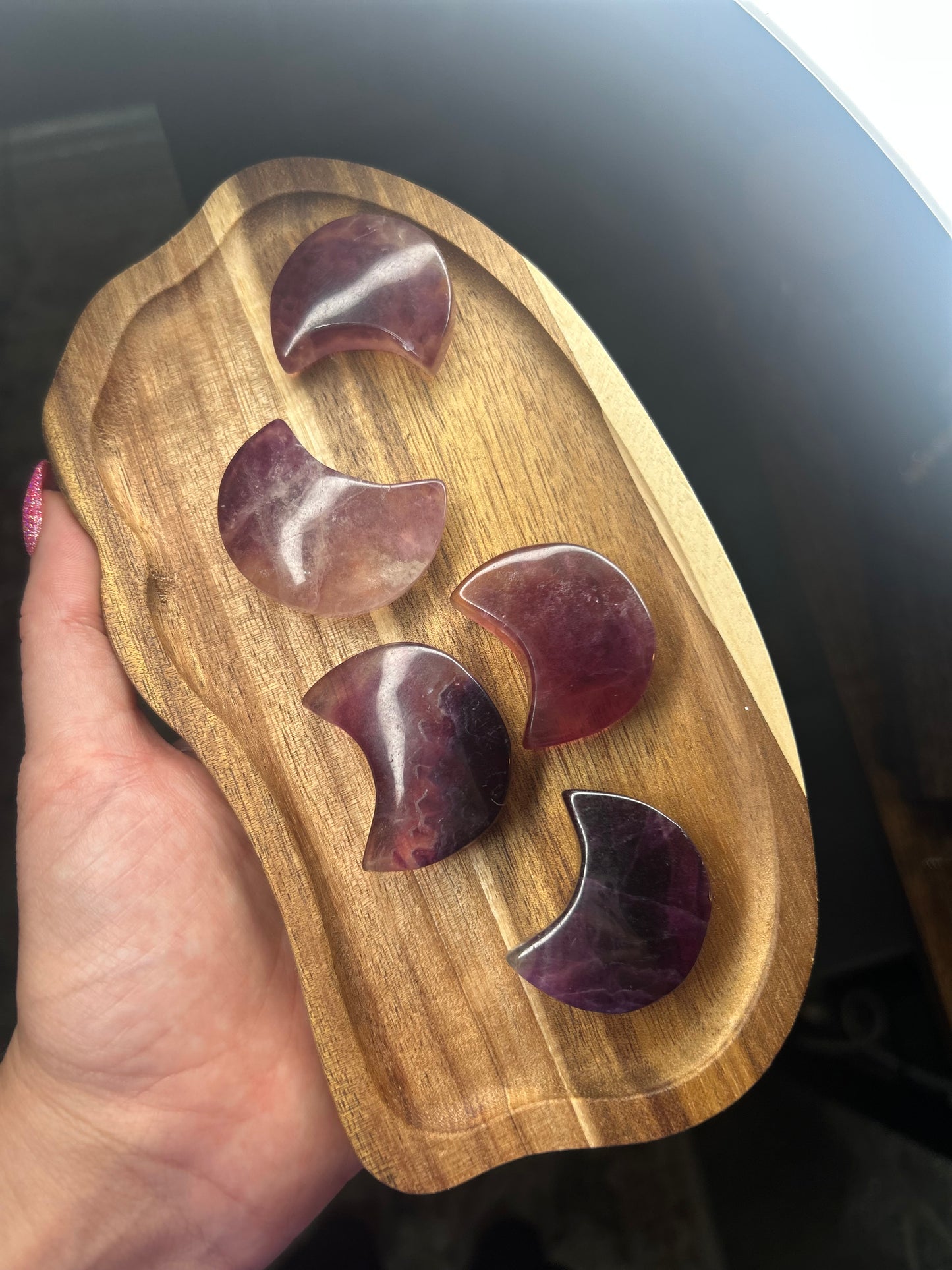 Purple Fluorite Moons