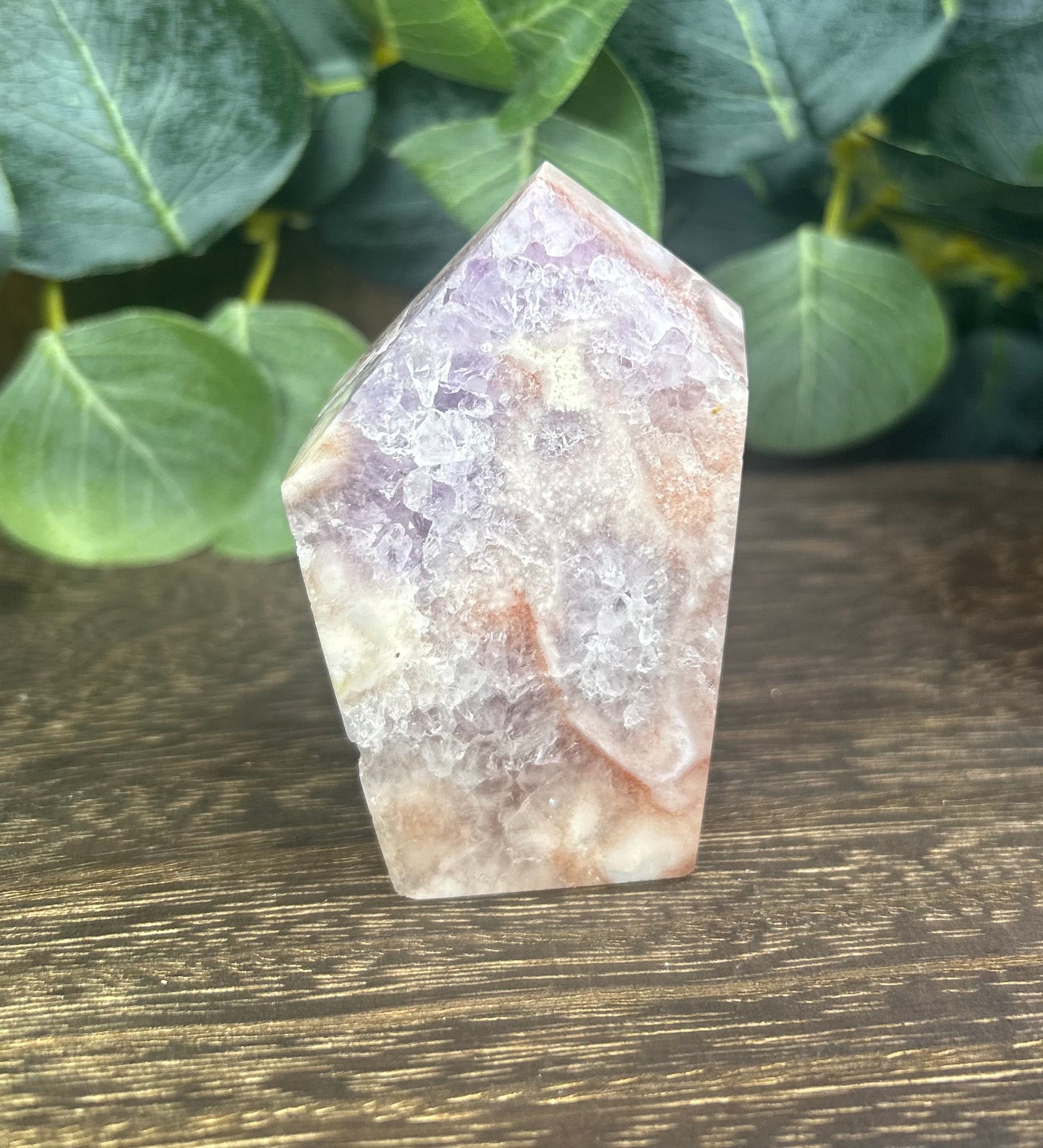 Pink Flower Amethyst Freeform