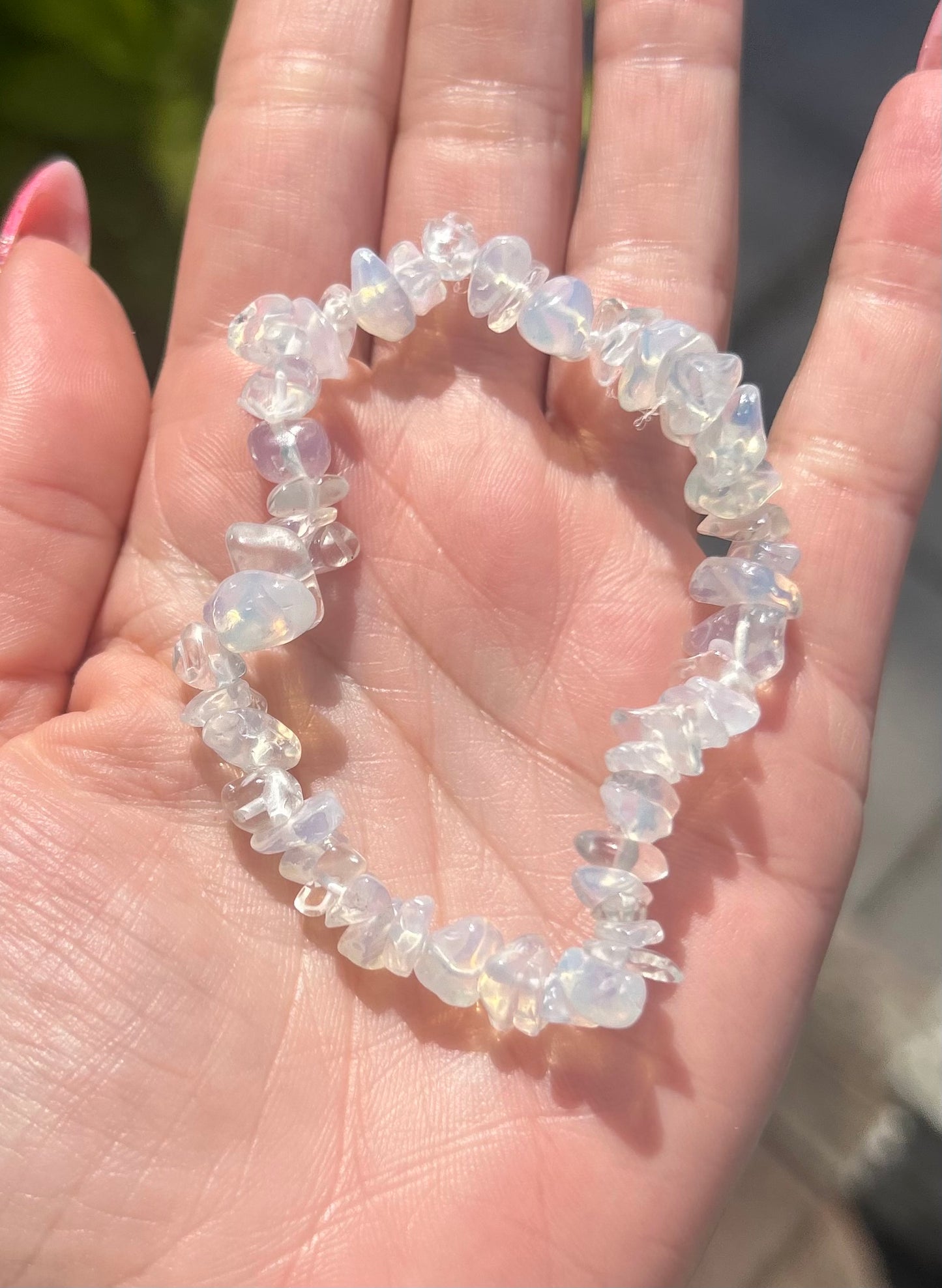 Opalite Crystal Chip Bracelet