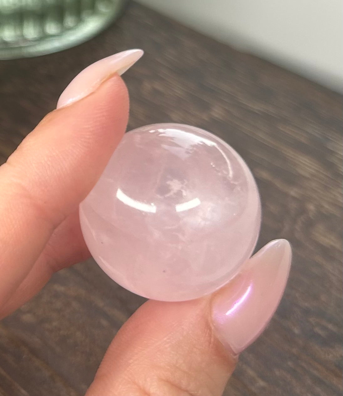 Rose Quartz Small Crystal Sphere