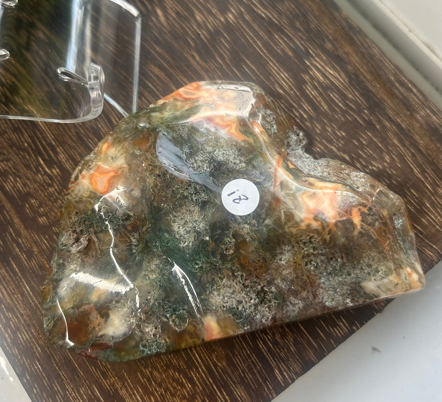 Moss Agate Crystal Slab