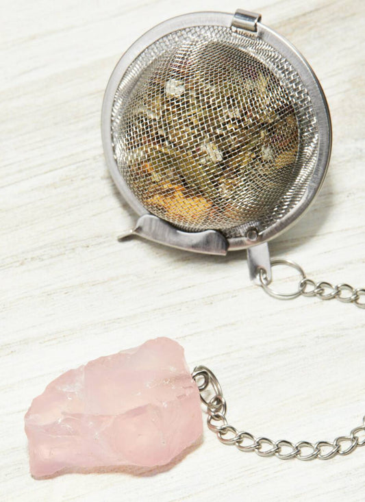 Rose Quartz Tea Infuser / Strainer