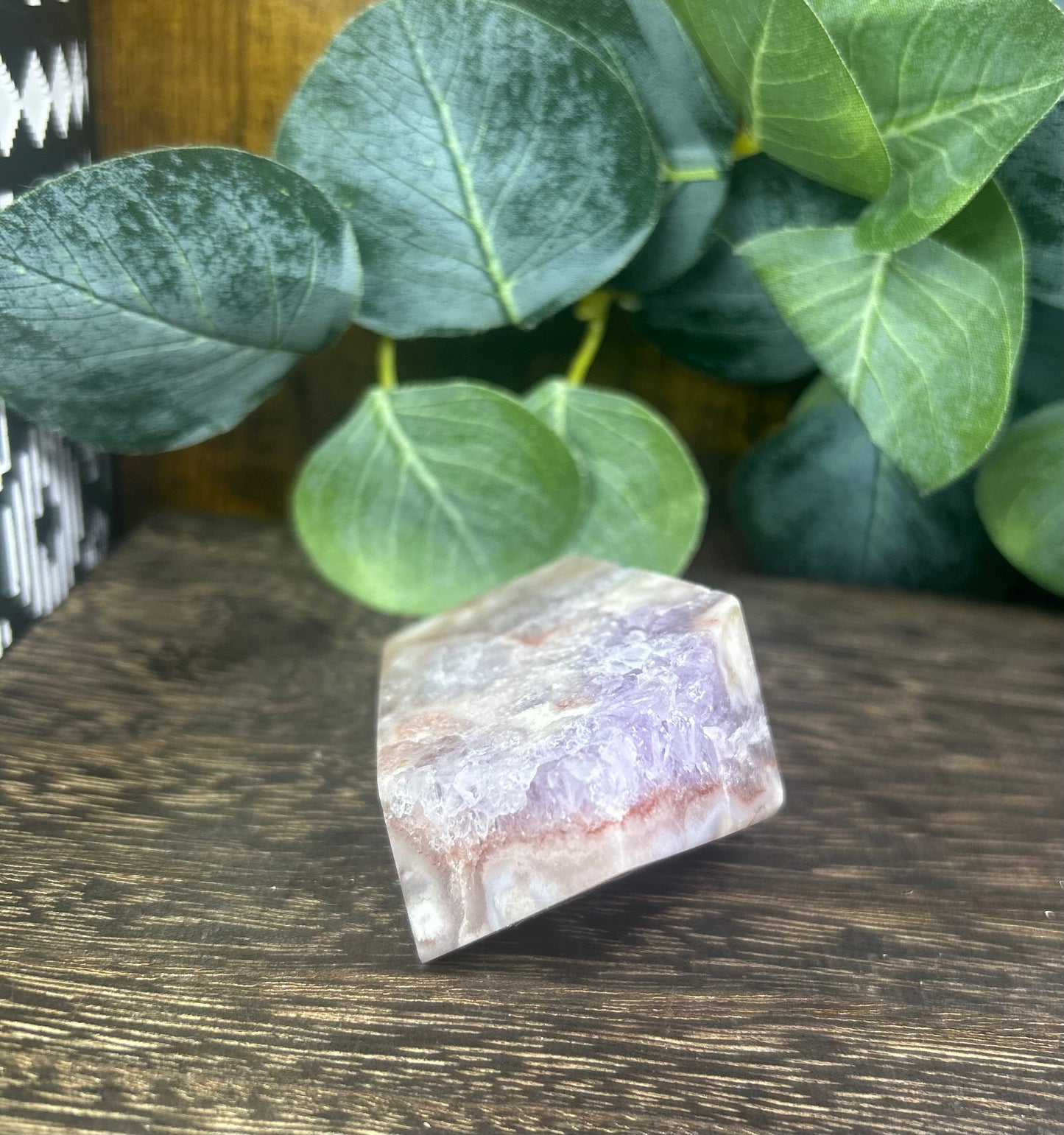 Pink Flower Amethyst Freeform