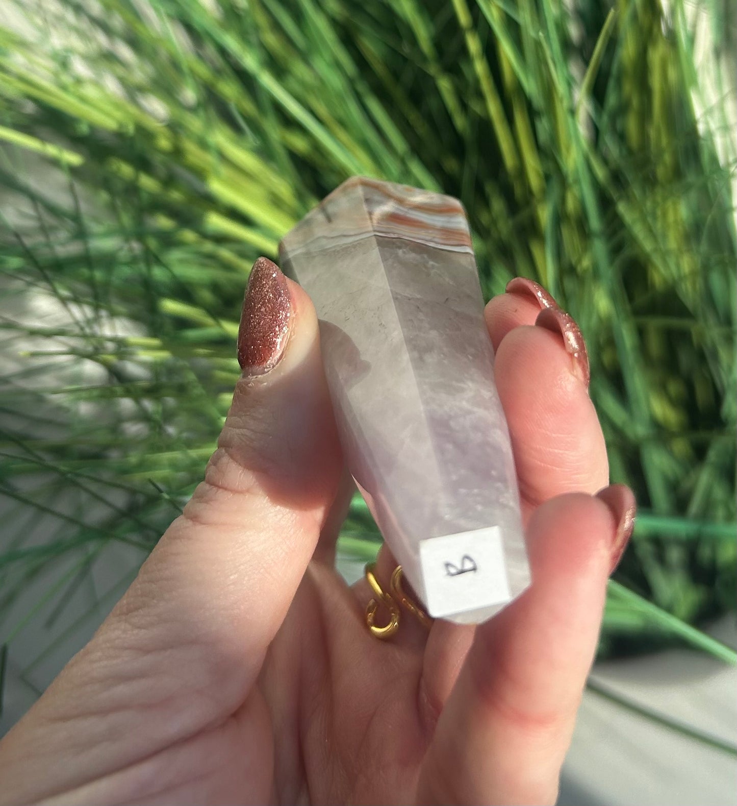 Amethyst Agate Wand