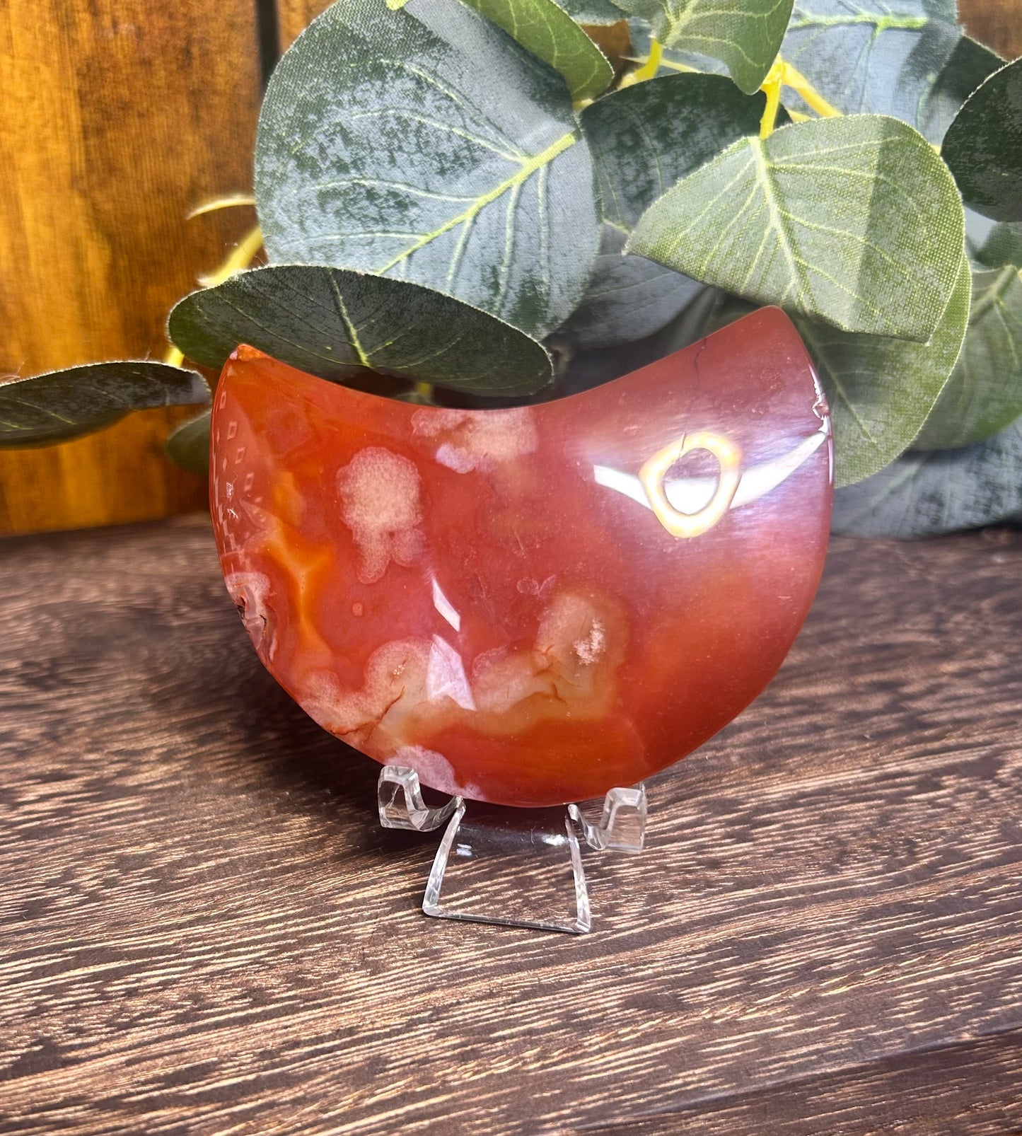 Carnelian Moon Carving