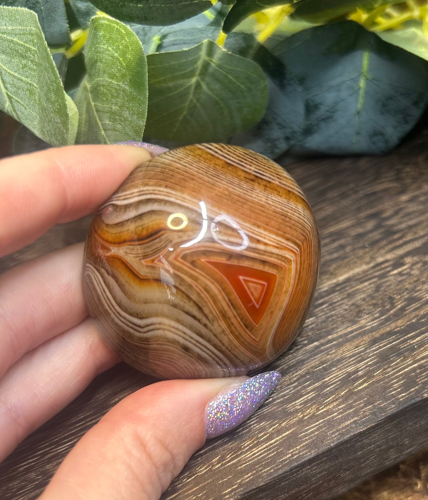 Sardonyx Palm / Carving / Paperweight
