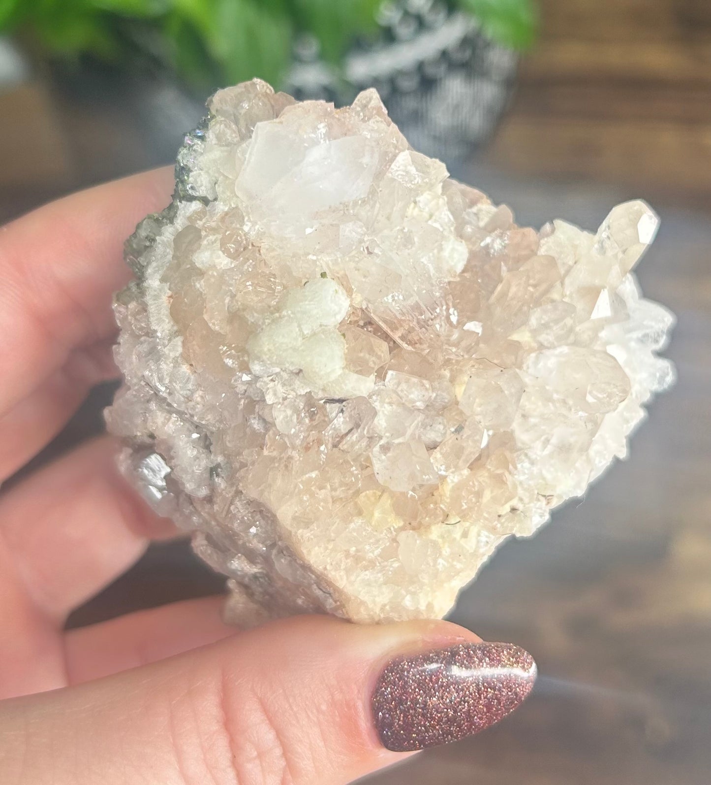 Quartz, Needle Quartz, Epidote, Galena, Calcite mixed Raw Specimen