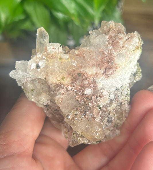 Quartz, Needle Quartz, Epidote, Galena, Calcite mixed Raw Specimen