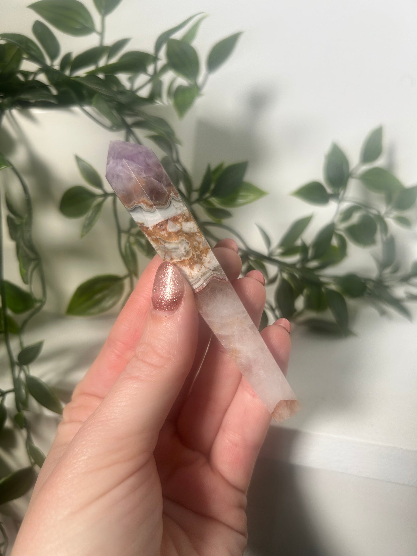 Amethyst Agate Small Wand