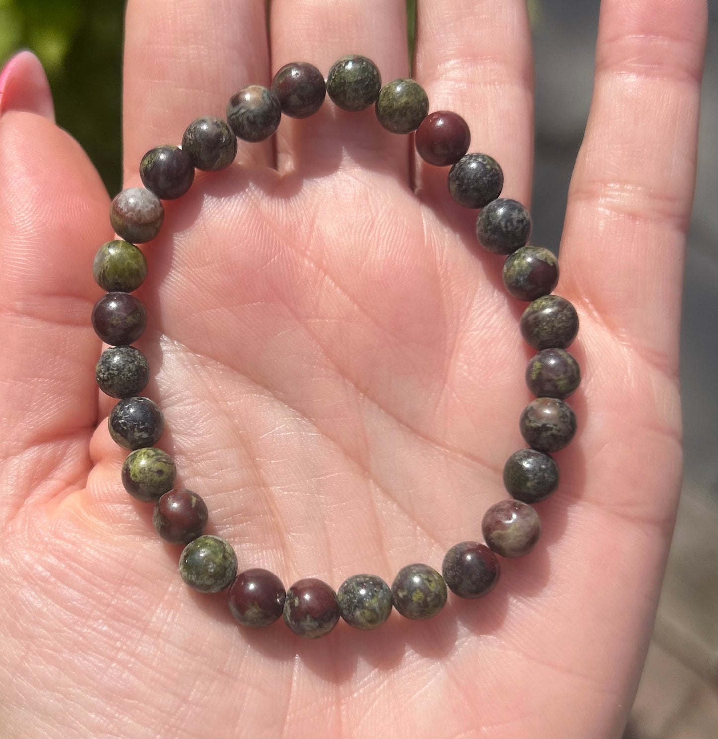 Dragons Blood Crystal Beaded Bracelet