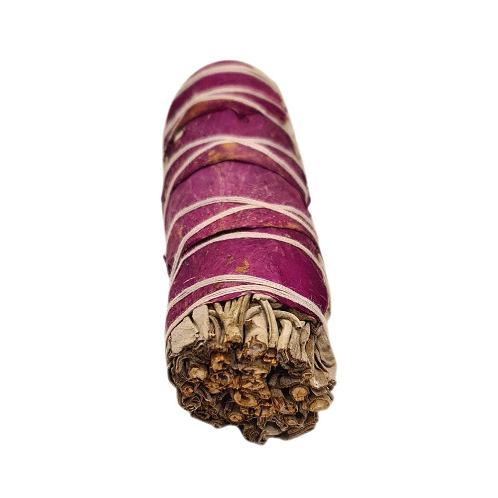 Pink Petals & White Sage Smudge Stick