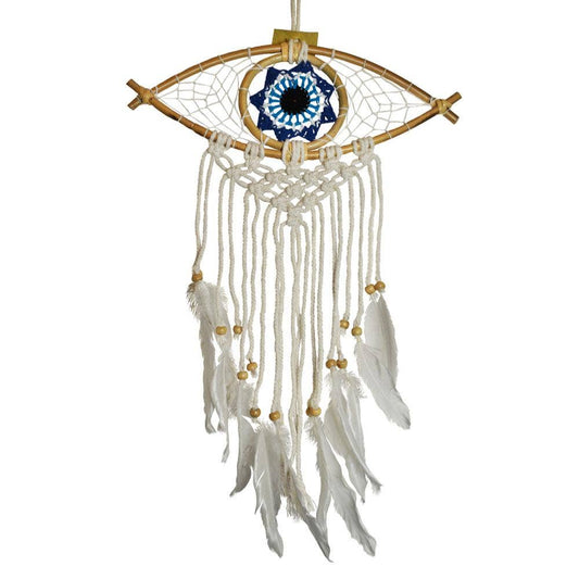 Dreamcatcher on Bamboo Frame, Eye Shape 29 x 45cm